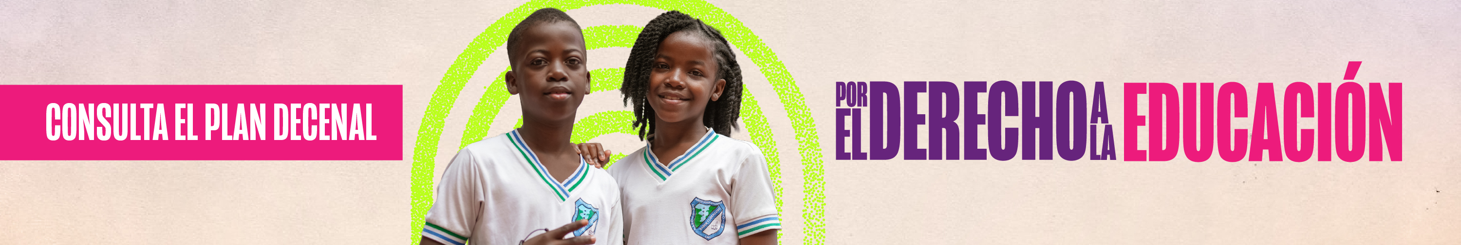 Banner por el derecho a la educación
